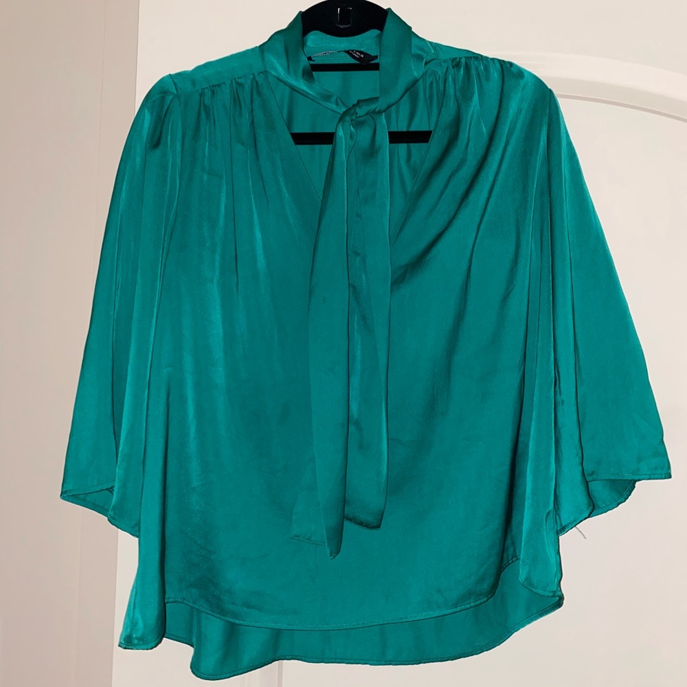 Zara Green Blouse